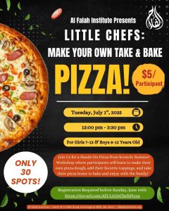 Little Chefs: Make your own take & bake Pizza!